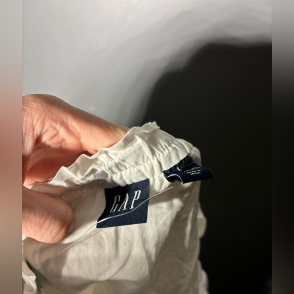 Gap Organic Cotton Ruffle Eyelet Mini Skirt Women’s Size Large - Picture 3 of 5